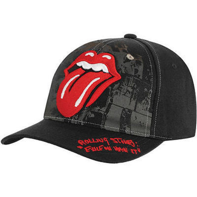 Rolling Stones Exile On Main Street Vintage Licks Tongue Logo Adjustable Hat Cap