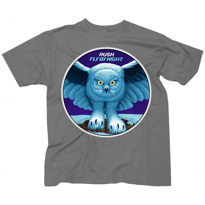 Rush Fly By Night Album Cover Gray T-Shirt