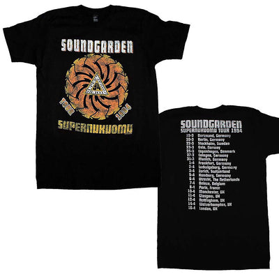 Soundgarden Superunknown 1994 Tour Distressed T-Shirt w/ Dates