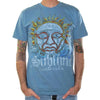 Sublime Sun Logo Men's BLUE Distressed T-Shirt-Cyberteez