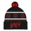 Slayer Razor Bobble Pentagram Pom Hat Cap Beanie-Cyberteez