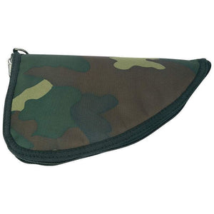 Pistol Rug Small 9.75" Camo Camouflage Case Soft Padded Hand Gun Zipper Pouch Storage-Cyberteez