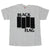 Black Flag Bars Logo White T-Shirt