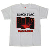 Black Flag Damaged White T-Shirt-Cyberteez