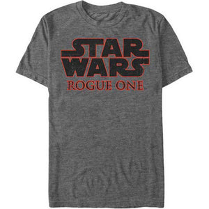 Star Wars Rogue One Men's Logo Gray T-Shirt (S-5XL)-Cyberteez