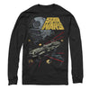 Star Wars Millennium Falcon Escapes Death Star Longsleeve T-Shirt-Cyberteez