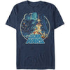 Star Wars New Hope Men's Navy Original Movie Poster Ep IV Logo T-Shirt (S-5XL)-Cyberteez