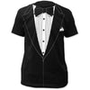 Tuxedo Black Retro Prom Costume T-Shirt-Cyberteez