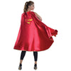 Supergirl Cape Deluxe Satin Lined Superman Costume w/ Embroidered Logo-Cyberteez
