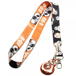 Star Wars BB-8 (BB8) Force Awakens Lanyard w/ Charm-Cyberteez
