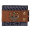 Star Wars Rogue One Rebel Alliance Mixed Material Metal Logo Snap Bi-Fold Wallet-Cyberteez