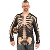 Skeleton Bones Men's Allover Longsleeve Costume T-Shirt-Cyberteez