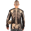 Skeleton Bones Men's Allover Longsleeve Costume T-Shirt-Cyberteez
