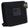 RapDom USA Tonal Black American Flag Tactical Tri-Fold Wallet-Cyberteez