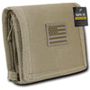 RapDom USA Tonal Khaki American Flag Tactical Tri-Fold Wallet-Cyberteez