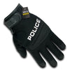 RapDom Tactical Police Black Digital Leather Duty Gloves-Cyberteez