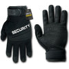 RapDom Tactical Security Black Digital Leather Duty Gloves-Cyberteez