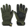 RapDom Soft Shell Olive Drab Winter Gloves w/ Touch Screen Device Tips-Cyberteez