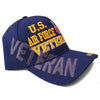 US Air Force Veteran Hat Blue w/ Flag Eagle Logo-Cyberteez