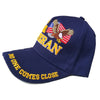 US Air Force Veteran Hat Blue w/ Flag Eagle Logo-Cyberteez