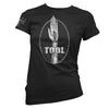 Tool Band Eye In Hand Women's Black T-Shirt-Cyberteez