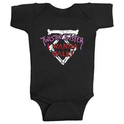 Twisted Sister I Wanna Walk (Rock) Kids Infant Childrens Onesie