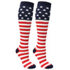 USA American Flag Knee High Socks Patriotic Stars & Stripes-Cyberteez