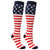 USA American Flag Knee High Socks Patriotic Stars & Stripes