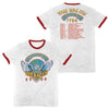 Van Halen Tour Of The World 1984 Ringer w/ Dates T-Shirt-Cyberteez