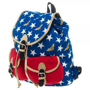 Wonder Woman Logo Knapsack Bag Back Pack-Cyberteez