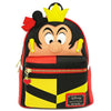 Loungefly Disney Queen of Hearts Alice in Wonderland Mini Backpack-Cyberteez