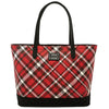 Loungefly Disney Mickey Mouse Plaid Tote Bag Purse-Cyberteez