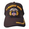 US Merchant Marine Hat Black Adjustable Cap-Cyberteez