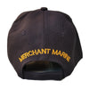 US Merchant Marine Hat Black Adjustable Cap-Cyberteez