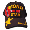 US Military Hat Bronze Star Medal Recipient Black Adjustable Cap-Cyberteez