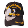 US Army Hat 101st Airborne Division Black Adjustable Cap-Cyberteez