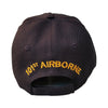 US Army Hat 101st Airborne Division Black Adjustable Cap-Cyberteez
