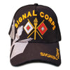 US Army Hat Signal Corps USASC Black Adjustable Cap-Cyberteez