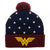 Wonder Woman Dawn Of Justice League Beanie Knit Cap Hat Navy/Red/Gold