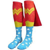 Wonder Woman Logo Knee High Socks With Capes-Cyberteez