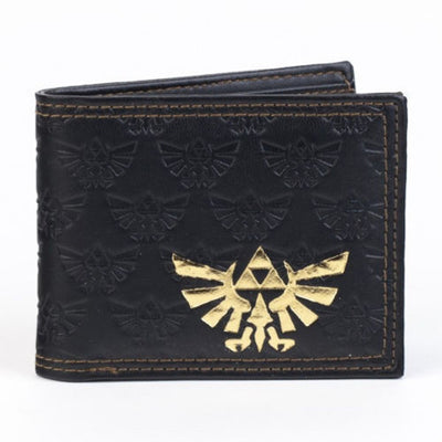 Legend Of Zelda Gold Foil Tri-Force Bi-Fold Nintendo Wallet