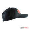AC/DC Logo Distressed Raw Edge Thick Embroidered Adjustable Baseball Hat Cap-Cyberteez