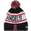 Los Angeles Angels Of Anaheim MLB New Era Biggest Fan Redux Pom Beanie Knit Hat-Cyberteez