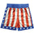 Rocky Apollo Creed USA Flag Boxing Trunks Costume Shorts