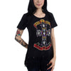 Guns N Roses Appetite For Destruction Women's Fringe Cut T-Shirt-Cyberteez