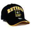 US Army Hat Retired Black Adjustable Cap-Cyberteez