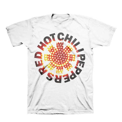Red Hot Chili Peppers LED Asterisk White T-Shirt