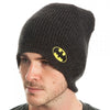 Batman Logo Gray Adult Size Slouch Beanie Knit Hat Cap-Cyberteez