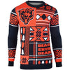 Chicago Bears NFL Ugly Sweater Patches Crewneck Sweatshirt-Cyberteez