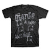 Beatles Hard Days Night Film Strips Distressed Print T-Shirt-Cyberteez